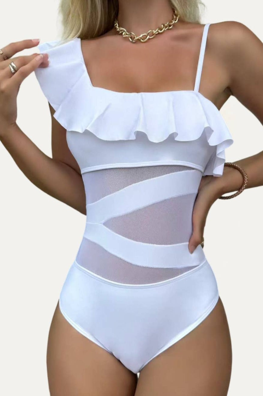 Kimberly White One-Piece Swimsuit