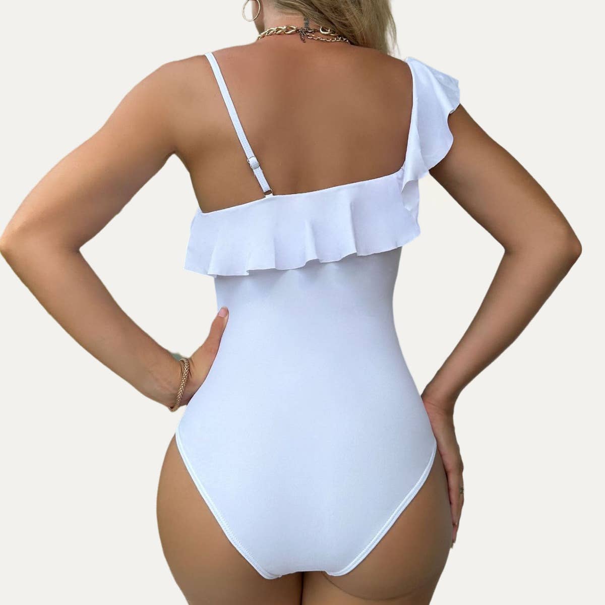 Kimberly White One-Piece Swimsuit