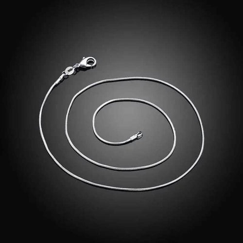 925 Sterling Silver 1mm Necklace Chain
